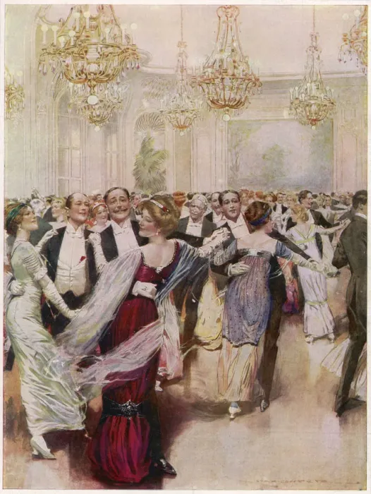 Framed Print : BALL AT THE SAVOY Framed Print : BALL AT THE SAVOY