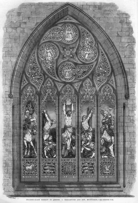 Framed Print : Ballantine stained glass window, 1862 Framed Print : Ballantine stained glass window, 1862