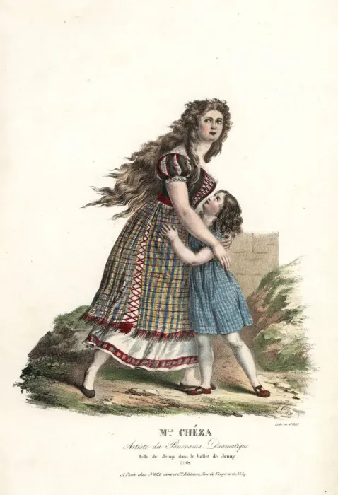 Framed Print : Ballerina Marie Cheza in the ballet-pantomime Jenny, 1824 Framed Print : Ballerina Marie Cheza in the ballet-pantomime Jenny, 1824