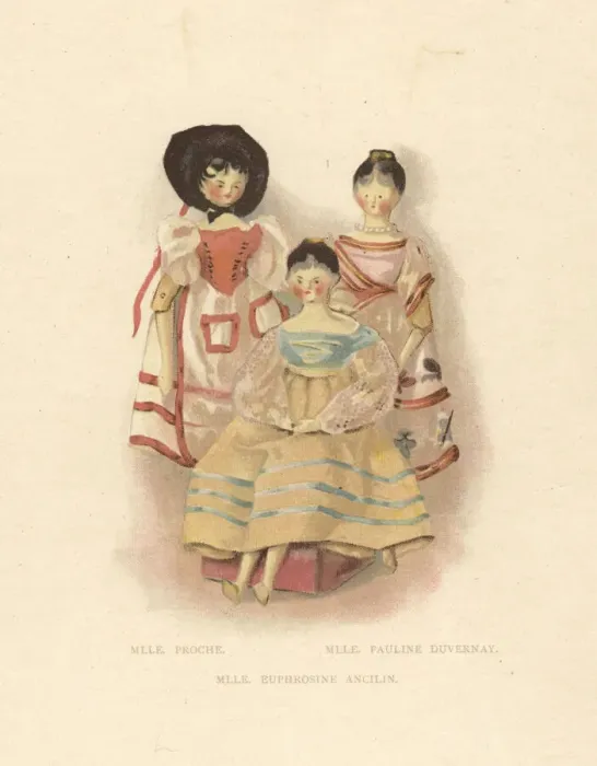 Framed Print : Ballerinas Proche, Duvernay and Ancilin as dolls Framed Print : Ballerinas Proche, Duvernay and Ancilin as dolls