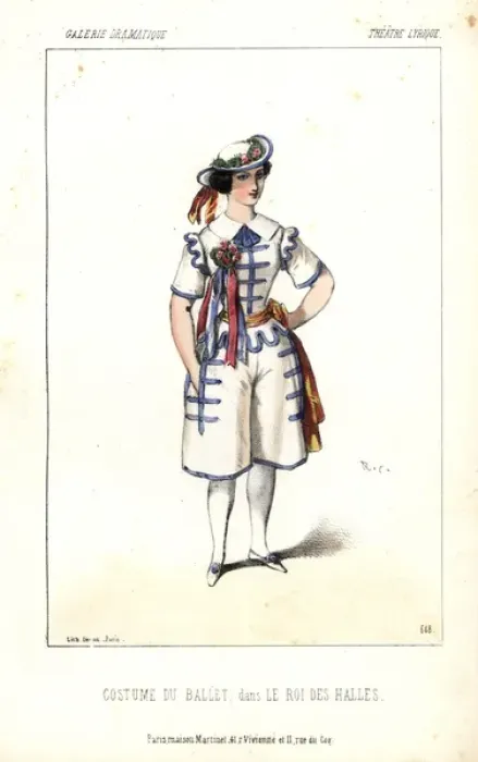 Framed Print : Ballet dancers costume from Le Roi des Halles Framed Print : Ballet dancers costume from Le Roi des Halles