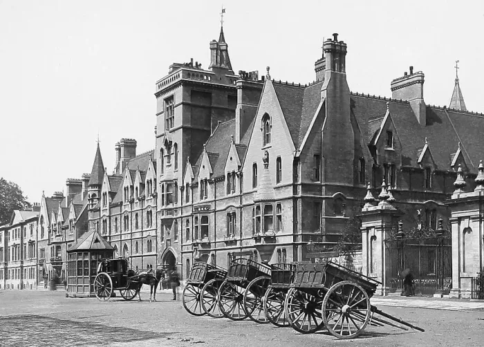 Framed Print : Balliol College Oxford Victorian period Framed Print : Balliol College Oxford Victorian period