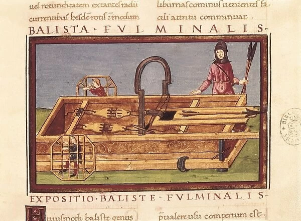 Ballista fulminalis. Siege machine used in the Roman