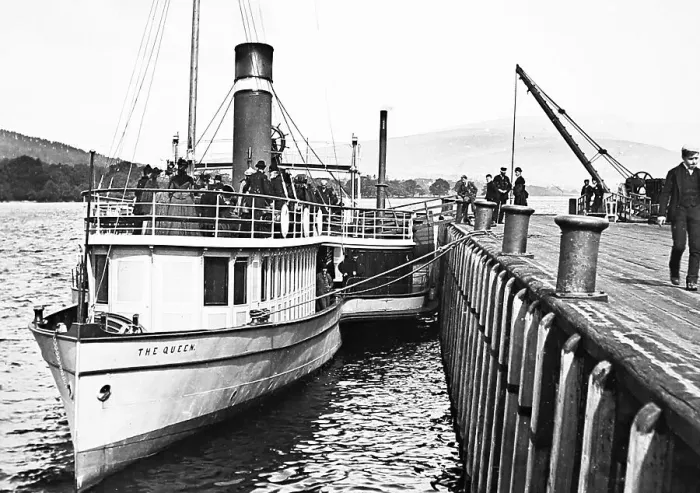 Framed Print : Balloch Pier, Loch Lomond - Victorian period