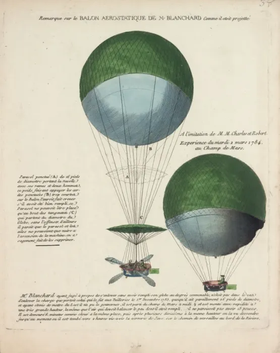 Framed Print : Balloon ascent by Blanchard, Champ de Mars, Paris Framed Print : Balloon ascent by Blanchard, Champ de Mars, Paris