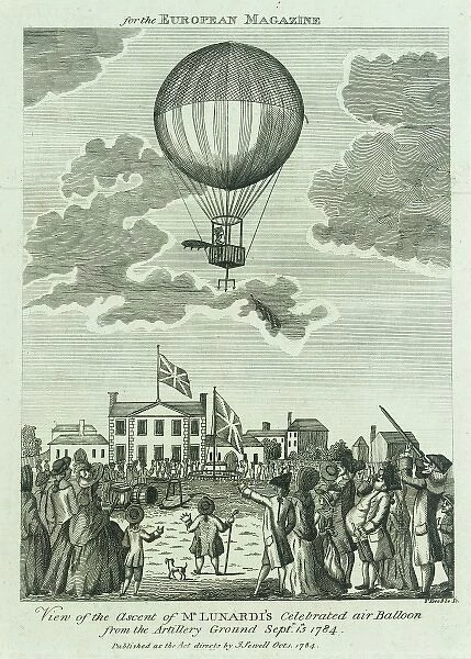 Balloon ascent of Lunardi, Artillery Ground