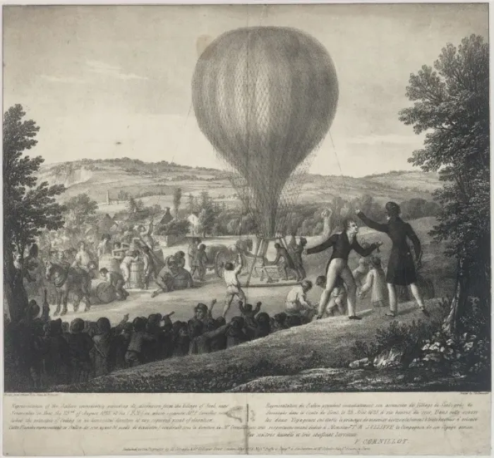 Framed Print : Balloon ascent, Seal, near Sevenoaks, Kent Framed Print : Balloon ascent, Seal, near Sevenoaks, Kent