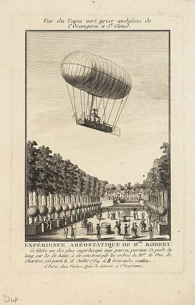 Balloon ascent from St Cloud, Paris