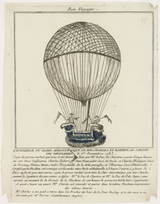 Framed Print : Balloon ascent from Tuileries Gardens, Paris Framed Print : Balloon ascent from Tuileries Gardens, Paris