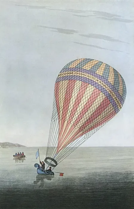 Framed Print : Balloon in Channel 1810 Framed Print : Balloon in Channel 1810