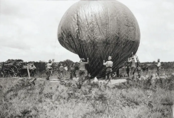Framed Print : Balloon Corps Transport Gas Balloon Being Used by the Br? Framed Print : Balloon Corps Transport Gas Balloon Being Used by the Br?