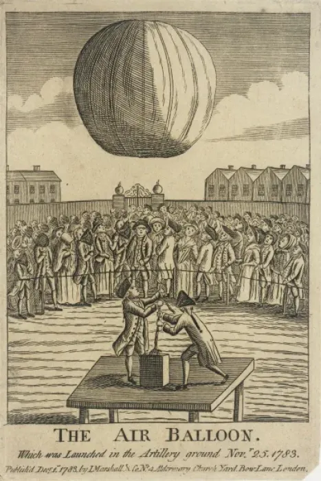 Framed Print : Balloon launched from Artillery Ground Framed Print : Balloon launched from Artillery Ground