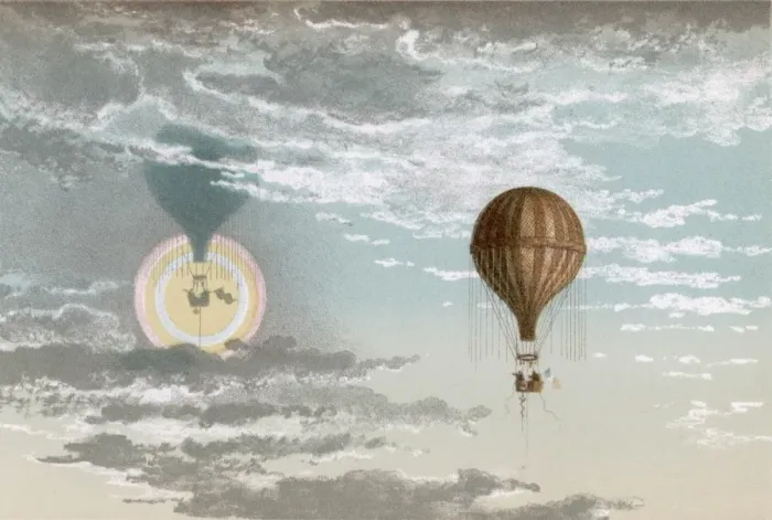 Framed Print : Balloon with Mirage Framed Print : Balloon with Mirage