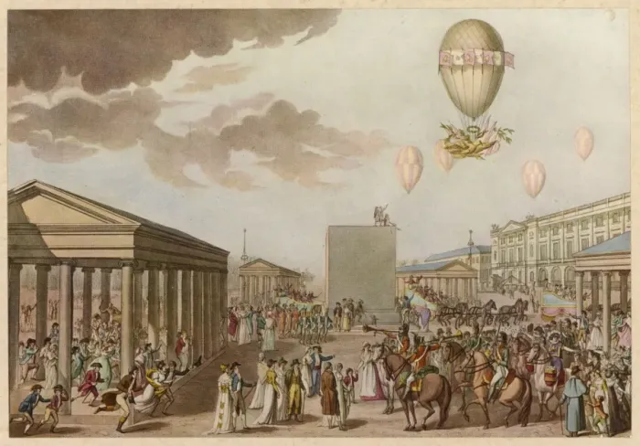 Framed Print : Balloon, Paris 1804 Framed Print : Balloon, Paris 1804