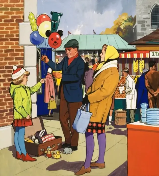 Framed Print : Balloon salesman Framed Print : Balloon salesman