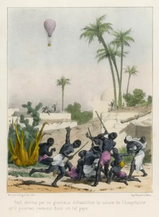 Framed Print : Balloon Scares Natives Framed Print : Balloon Scares Natives