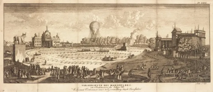 Framed Print : Ballooning event, Champ de Mars, Paris Framed Print : Ballooning event, Champ de Mars, Paris