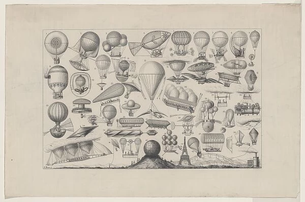 Balloons, airships, and other flying machines designed with