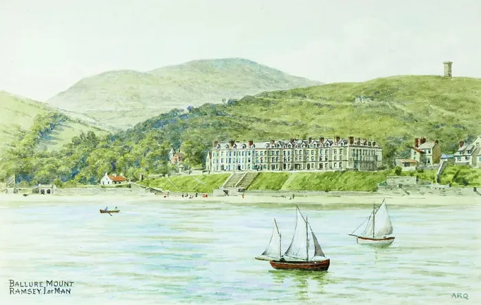 Framed Print : Ballure Mount, Ramsey, Isle of Man Framed Print : Ballure Mount, Ramsey, Isle of Man