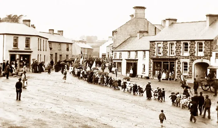 Framed Print : Ballyclare, Ireland in 1883 Framed Print : Ballyclare, Ireland in 1883
