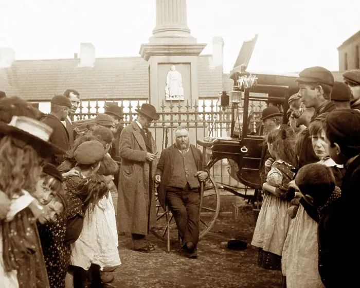 Framed Print : Ballyclare May Fair Street Dentist Victorian period Framed Print : Ballyclare May Fair Street Dentist Victorian period