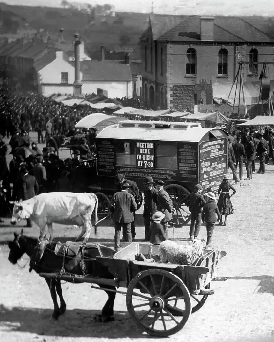 Framed Print : Ballyclare May Fair Victorian period Framed Print : Ballyclare May Fair Victorian period