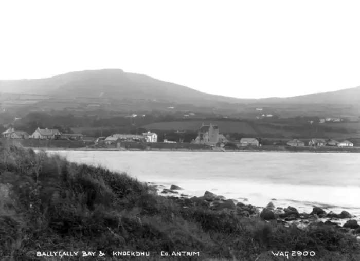 Framed Print : Ballygally Bay and Knockdhu, Co. Antrim