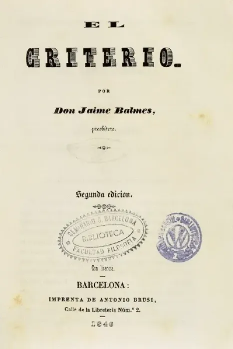Framed Print : BALMES, Jaume (1810-1848) Framed Print : BALMES, Jaume (1810-1848)