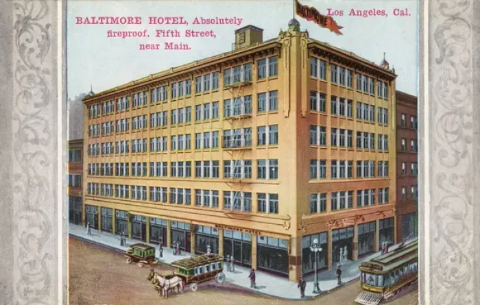 Framed Print : Baltimore Hotel, Los Angeles, California, USA Framed Print : Baltimore Hotel, Los Angeles, California, USA