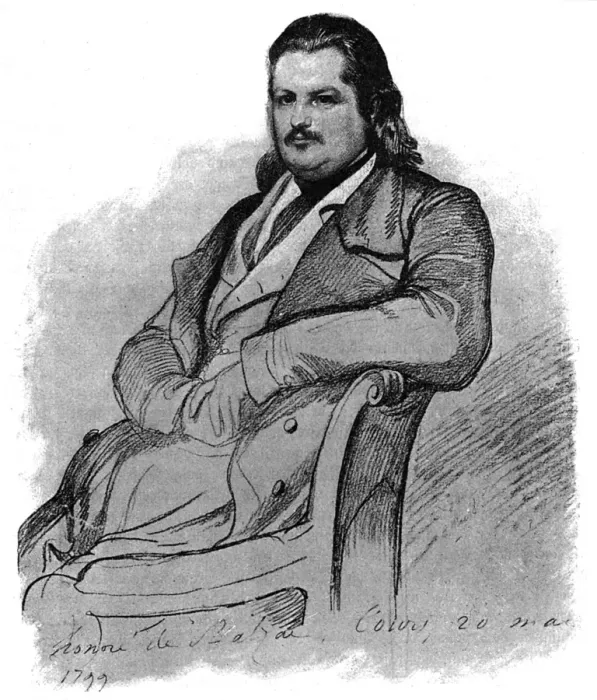 Framed Print : Balzac / Vogel Drawing Framed Print : Balzac / Vogel Drawing