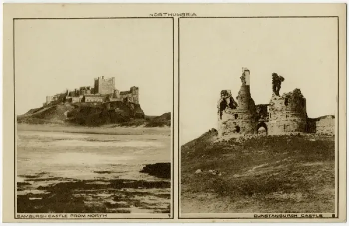 Framed Print : Bamburgh Castle and Dunstanburgh Castle, Northumberland Framed Print : Bamburgh Castle and Dunstanburgh Castle, Northumberland