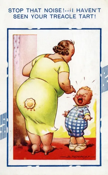 Framed Print : Bamforth Comic Postcard Framed Print : Bamforth Comic Postcard