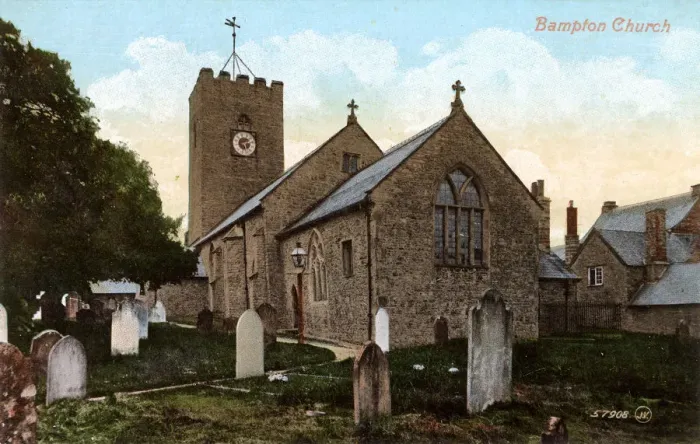 Framed Print : Bampton, Devon - The Church of St Mary s Framed Print : Bampton, Devon - The Church of St Mary s