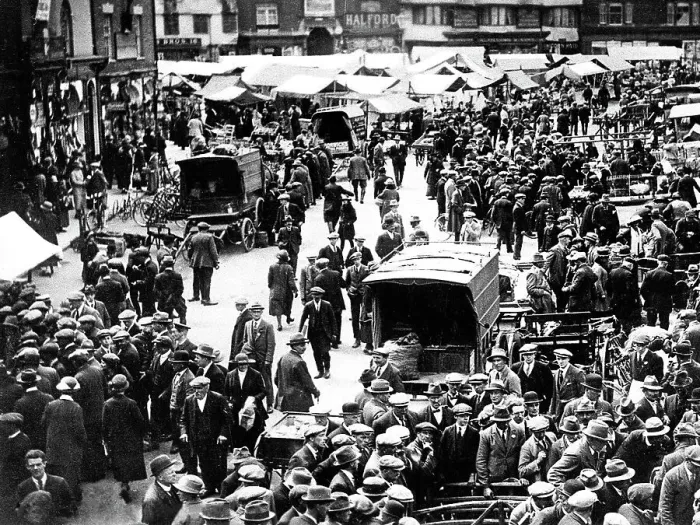 Framed Print : Banbury Market Place early 1900s Framed Print : Banbury Market Place early 1900s