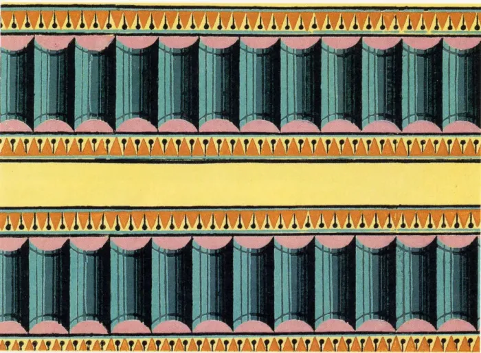 Framed Print : Banded Repetitive Motif Date: 1800 Framed Print : Banded Repetitive Motif Date: 1800