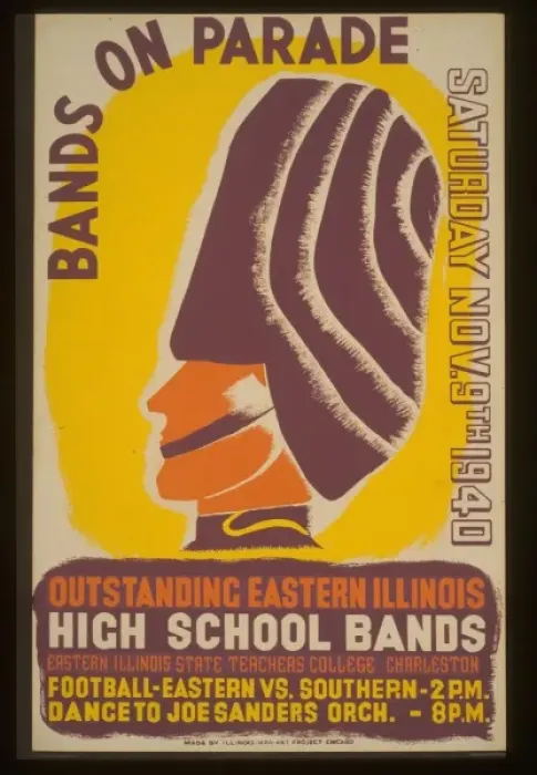 Framed Print : Bands on parade outstanding eastern Illinois high school ban Framed Print : Bands on parade outstanding eastern Illinois high school ban