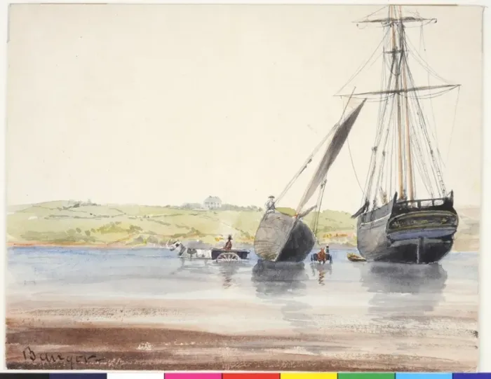 Framed Print : Bangor. Moore, James 1819 - 1883 Framed Print : Bangor. Moore, James 1819 - 1883