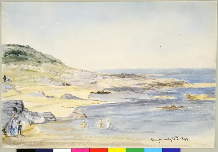 Framed Print : Bangor (1849). Moore, James 1819 - 1883. Date: 1849-07-12 Framed Print : Bangor (1849). Moore, James 1819 - 1883. Date: 1849-07-12