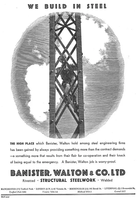 Framed Print : Banister Walton & Co - Structural Steelwork Framed Print : Banister Walton & Co - Structural Steelwork