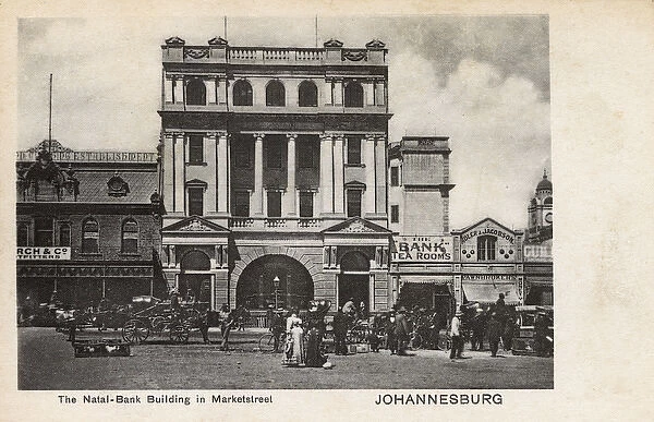 Bank building in Johannesburg, Transvaal, South Africa