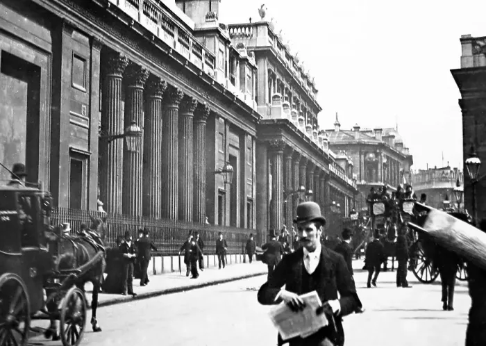 Framed Print : Bank of England, London, Victorian period Framed Print : Bank of England, London, Victorian period