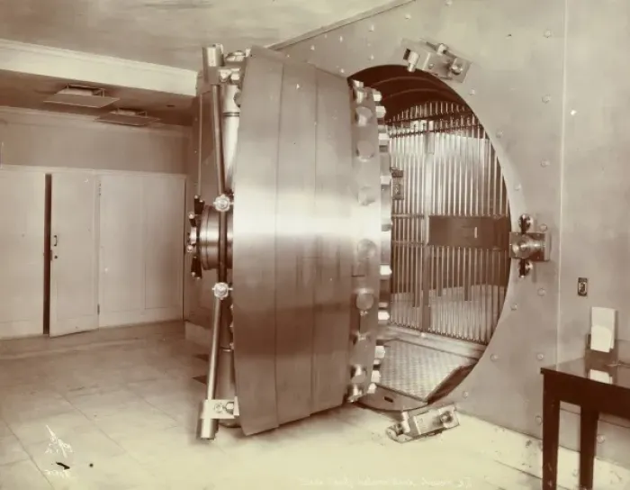 Framed Print : Bank vault Framed Print : Bank vault