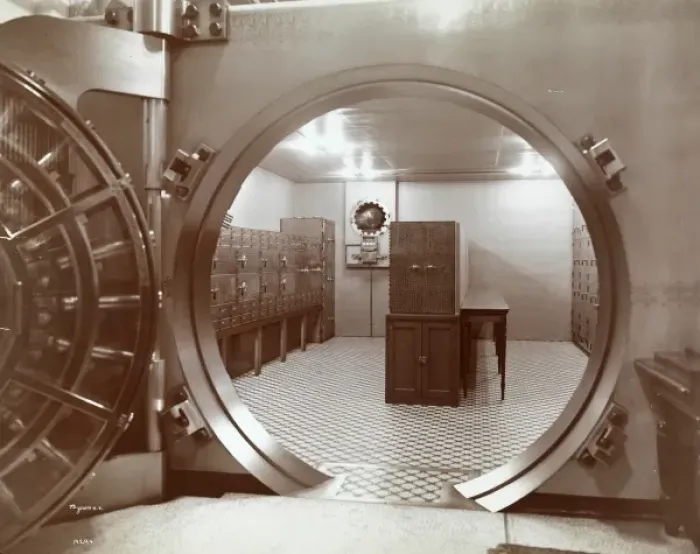 Framed Print : Bank vault Framed Print : Bank vault