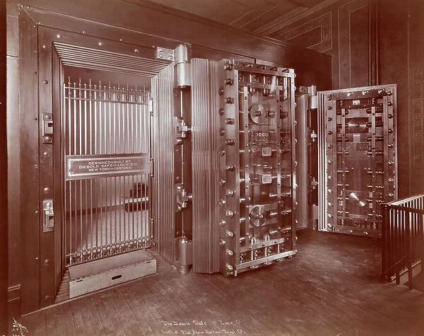 Bank Vault. The Diebold Safe & Lock Co. Vault at The New Britain Trust Co. Bank Vault
