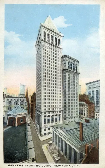 Framed Print : Bankers Trust Building, New York City, USA Date: circa 1910s Framed Print : Bankers Trust Building, New York City, USA Date: circa 1910s