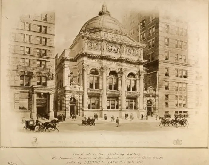 Framed Print : Banks Clearing House Framed Print : Banks Clearing House