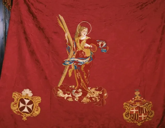 Framed Print : Banner of the confraternity of St. Eulalia. 18th c. Baroque Framed Print : Banner of the confraternity of St. Eulalia. 18th c. Baroque