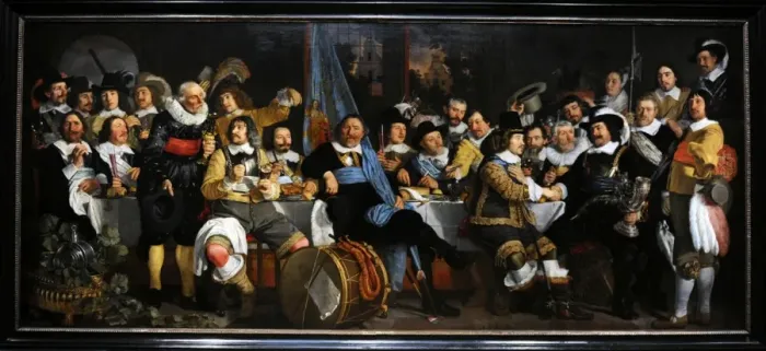 Framed Print : Banquet of the Amsterdam Civic Guard in Celebration of the P Framed Print : Banquet of the Amsterdam Civic Guard in Celebration of the P