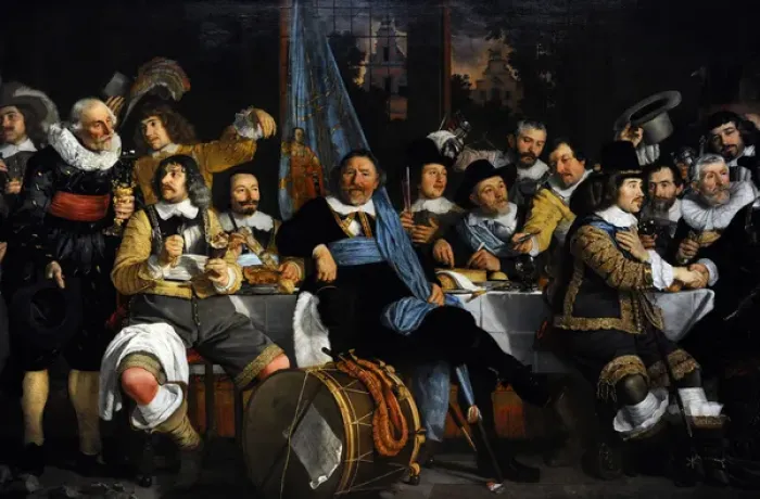 Framed Print : Banquet of the Amsterdam Civic Guard in Celebration of the P Framed Print : Banquet of the Amsterdam Civic Guard in Celebration of the P