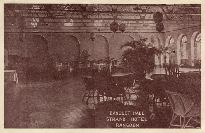 Framed Print : Banquet Hall, Strand Hotel, Rangoon, Burma Framed Print : Banquet Hall, Strand Hotel, Rangoon, Burma